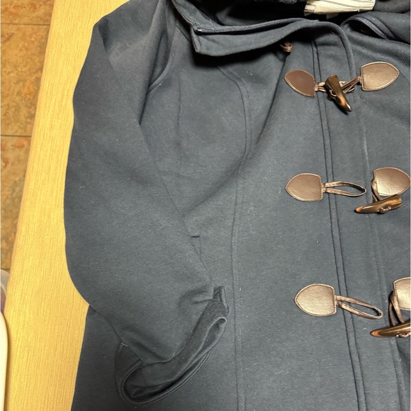 Market & Spruce women’s Peacoat zip up with clasps in front size 2X - Picture 4 of 5